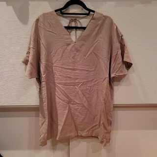 マウジー(moussy)のMOUSSY  半袖トップス BACK OPEN LOOSE TOP(Tシャツ(半袖/袖なし))