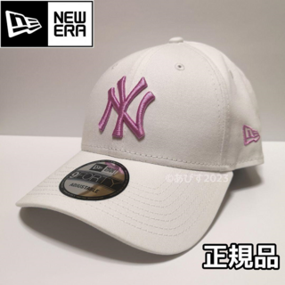 ニューエラー(NEW ERA)の【海外限定】ニューエラ NY ヤンキース ホワイト × ピンク 白 正規品(キャップ)