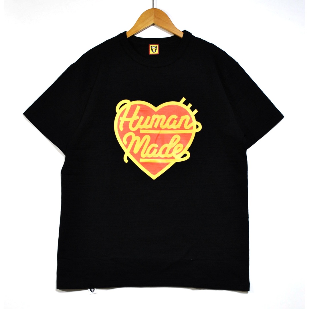 HUMAN MADE(ヒューマンメイド)のHUMAN MADE ヒューマンメイド ハートTシャツ 黒 M 良品 メンズのトップス(Tシャツ/カットソー(半袖/袖なし))の商品写真