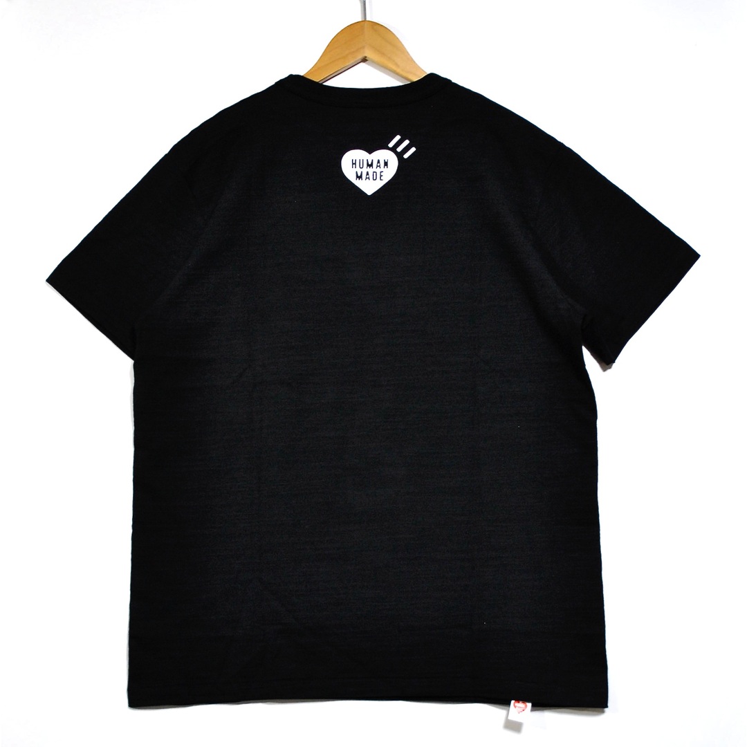 HUMAN MADE(ヒューマンメイド)のHUMAN MADE ヒューマンメイド ハートTシャツ 黒 M 良品 メンズのトップス(Tシャツ/カットソー(半袖/袖なし))の商品写真