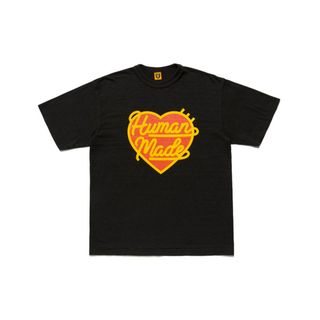 ヒューマンメイド(HUMAN MADE)のHUMAN MADE ヒューマンメイド ハートTシャツ 黒 M 良品(Tシャツ/カットソー(半袖/袖なし))