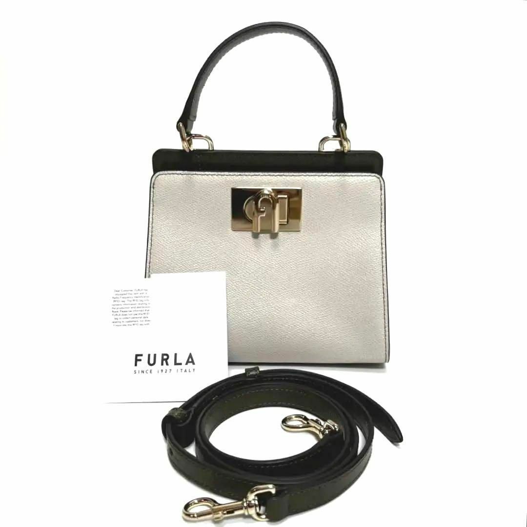 【極美品】 FURLA 1927 2way バッグ トップハンドル バイカラーKeiのコレクション管理272