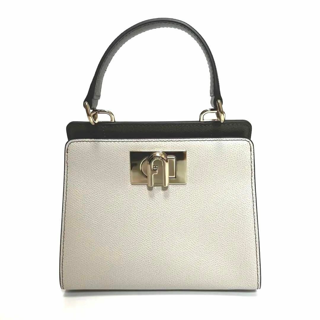 Furla(フルラ)の【極美品】 FURLA 1927 2way バッグ トップハンドル バイカラー レディースのバッグ(ショルダーバッグ)の商品写真