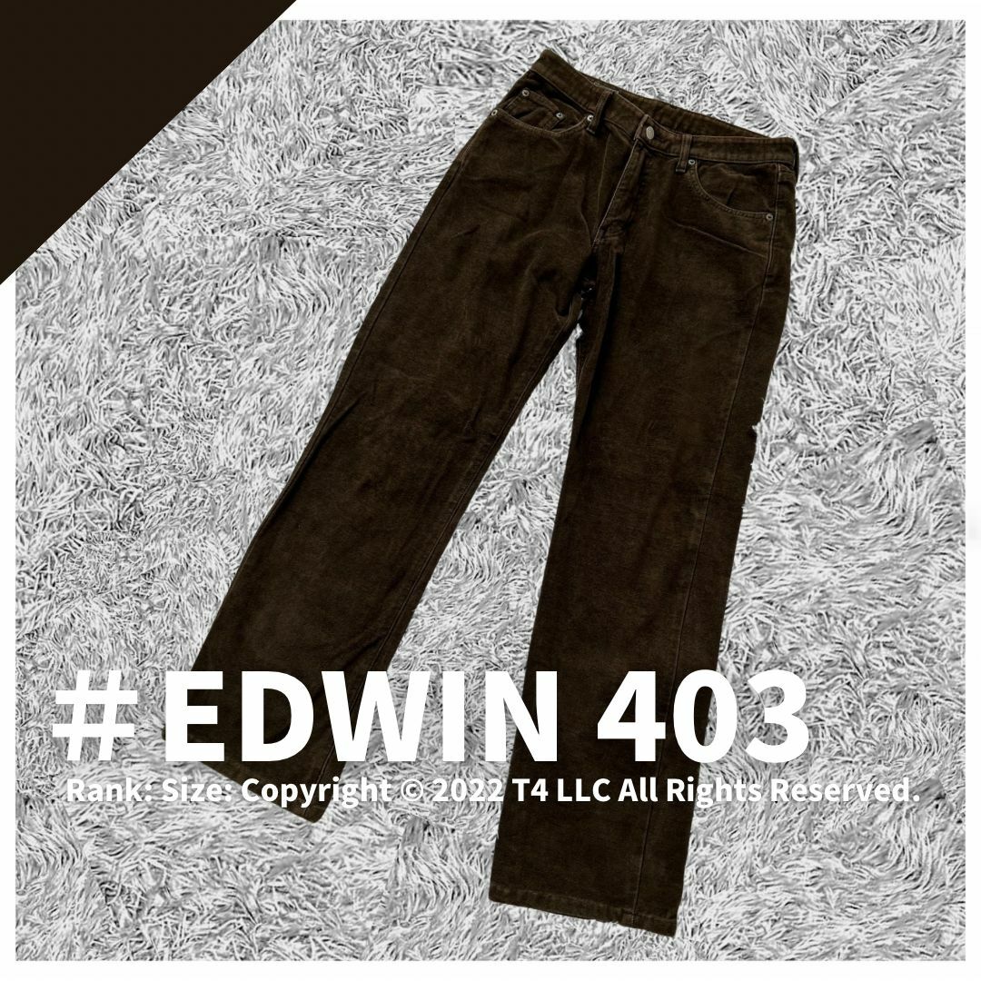 EDWIN ネイビー 403 ストレートデニムジーンズ エドウィン 30 M