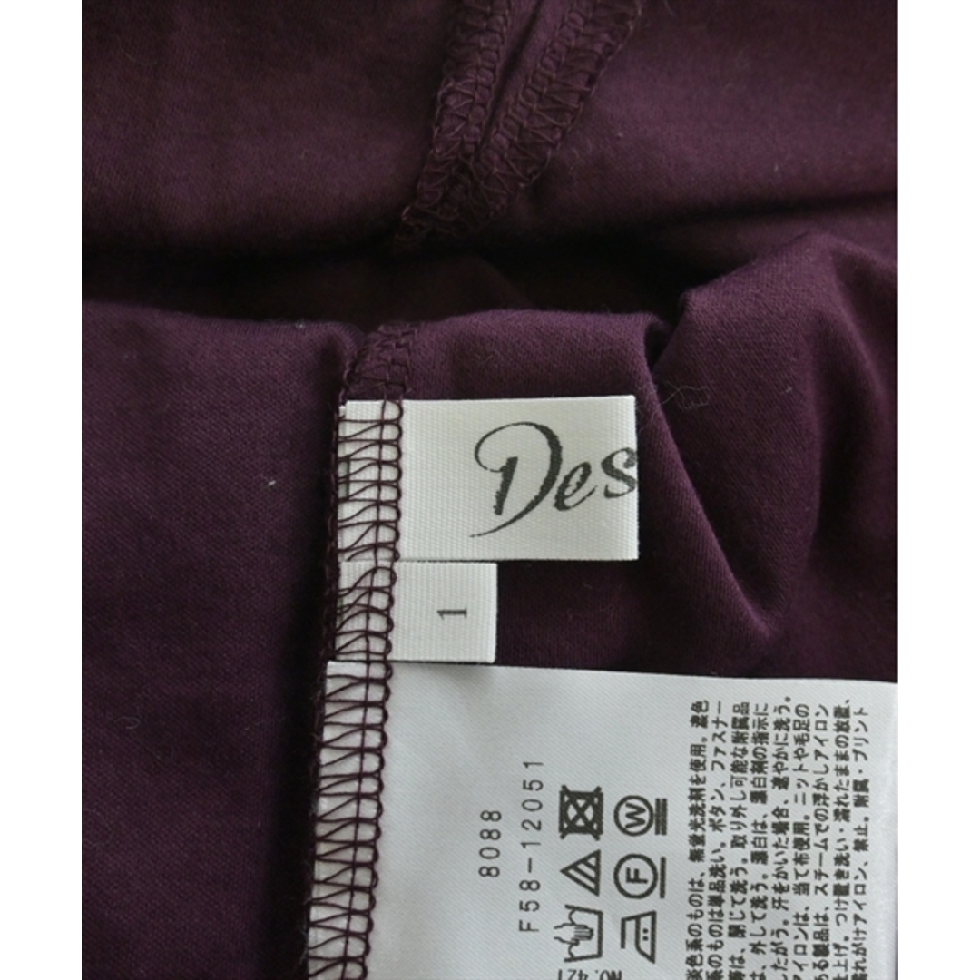 Dessin(デッサン)のDessin デッサン Tシャツ・カットソー 1(S位) エンジ系 【古着】【中古】 レディースのトップス(カットソー(半袖/袖なし))の商品写真