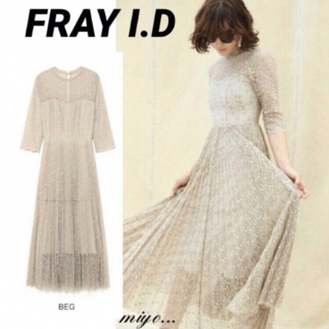 [新品]FRAY I.D/レースプリーツドレス | フリマアプリ ラクマ