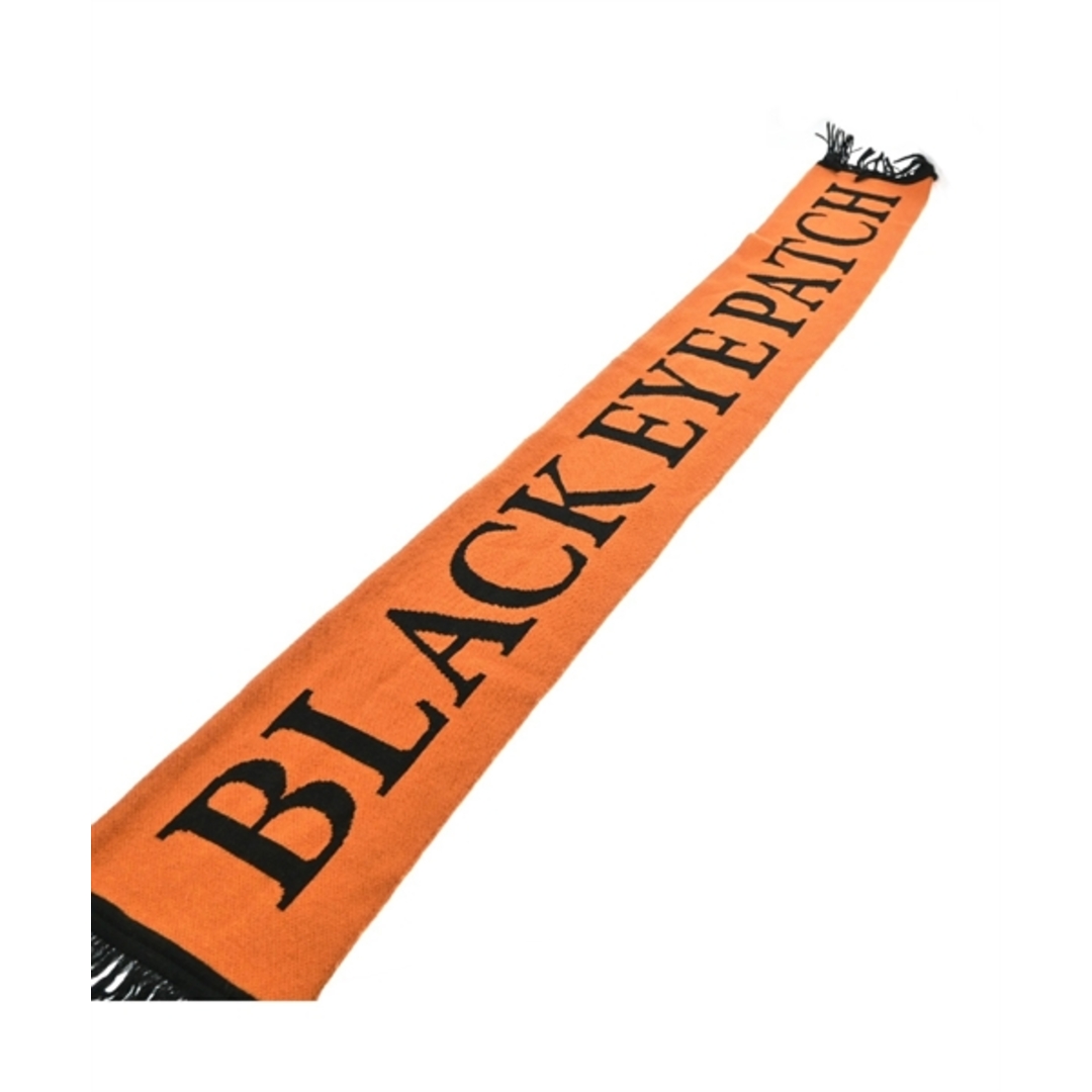 BLACK EYE PATCH ブラックアイパッチ マフラー - オレンジx黒 【古着】【中古】