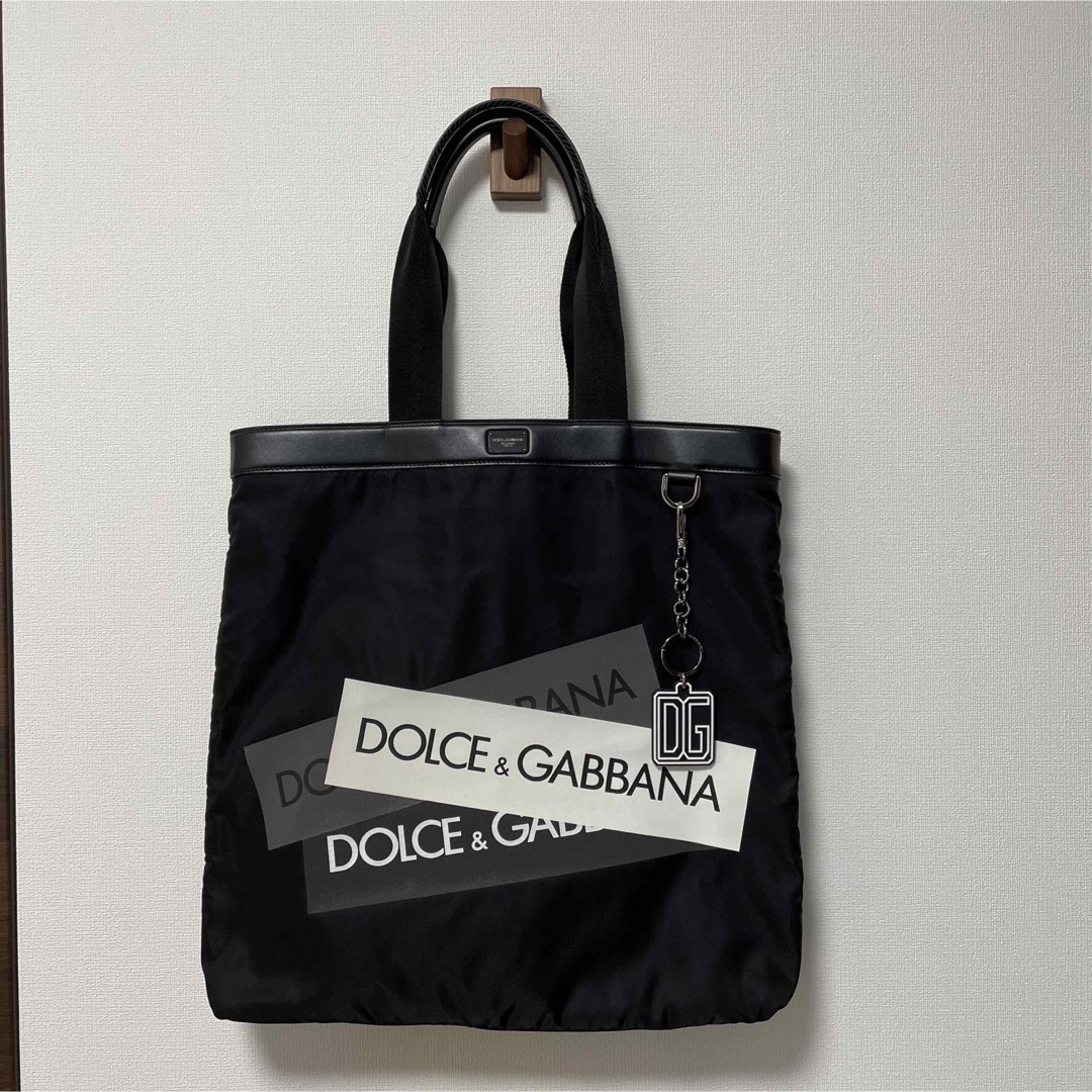 DOLCE&GABBANAのキーホルダー付トートバッグ - トートバッグ