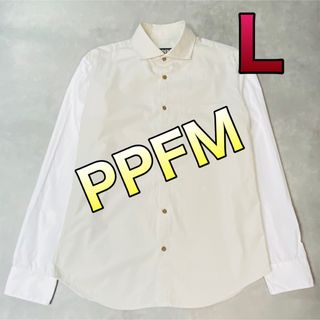 ピーピーエフエム(PPFM)のレア PPFM メンズ 長袖シャツ Lサイズ(シャツ)