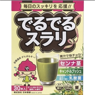 ニホンヤッケン(日本薬健)の1箱 でるでるスラリ(青汁タイプ) 3g×30本入り(青汁/ケール加工食品)