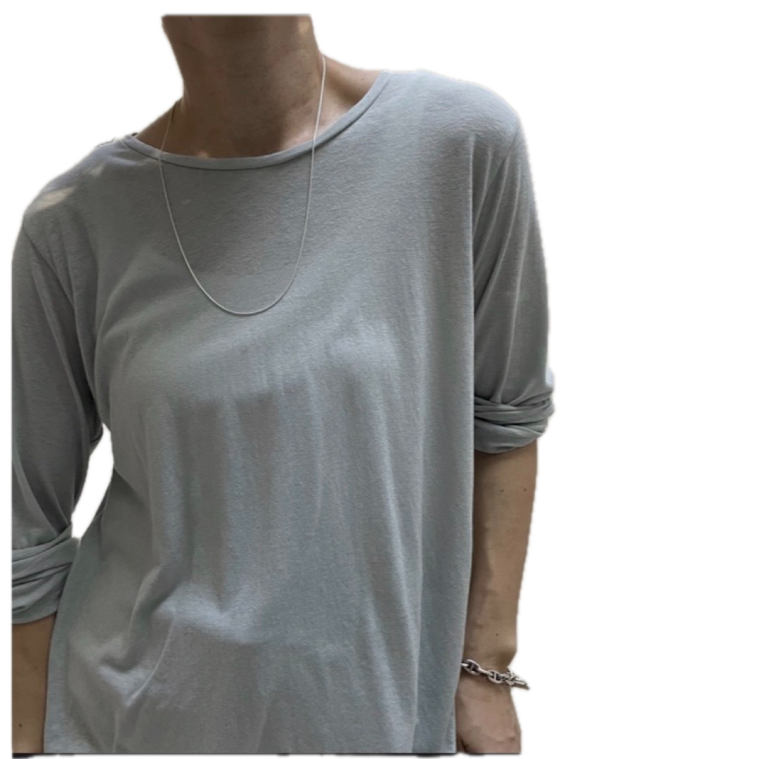 ARGUE(アギュー)のargue COTTON LINEN PREMIUM SHEER T-SHIRT レディースのトップス(Tシャツ(長袖/七分))の商品写真