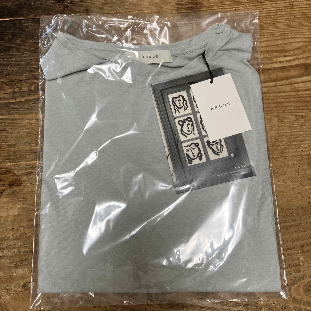 ARGUE(アギュー)のargue COTTON LINEN PREMIUM SHEER T-SHIRT レディースのトップス(Tシャツ(長袖/七分))の商品写真