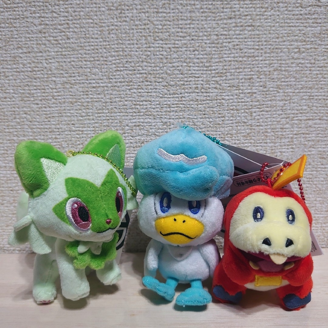 ポケモンセンター ポケモンぬいぐるみマスコット クワッス ホゲータ ニャオハ | フリマアプリ ラクマ