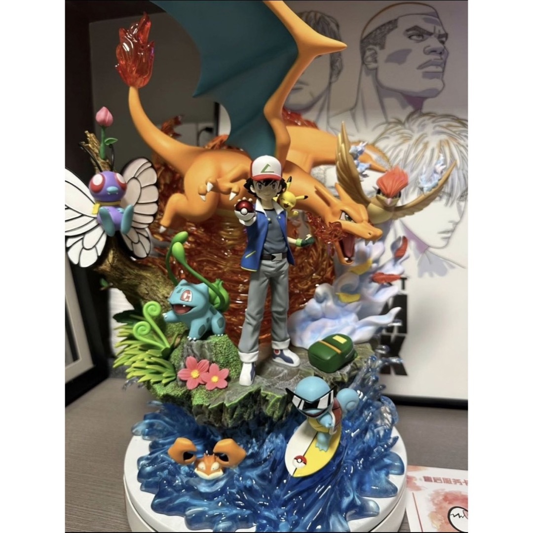 ポケモン 樹脂フィギュア ガレージキット リザードン サトシ ポケモン 樹脂フィギュア ガレージキット リザードン サトシ