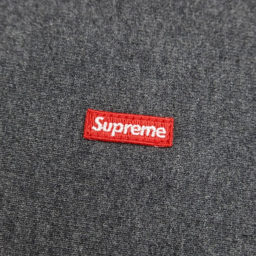 【未使用】シュプリーム Supreme 2021年秋冬 Small Box Hooded Sweatshirt 裏起毛スウェット プルオーバーパーカー ダークグレー【サイズM】【メンズ】