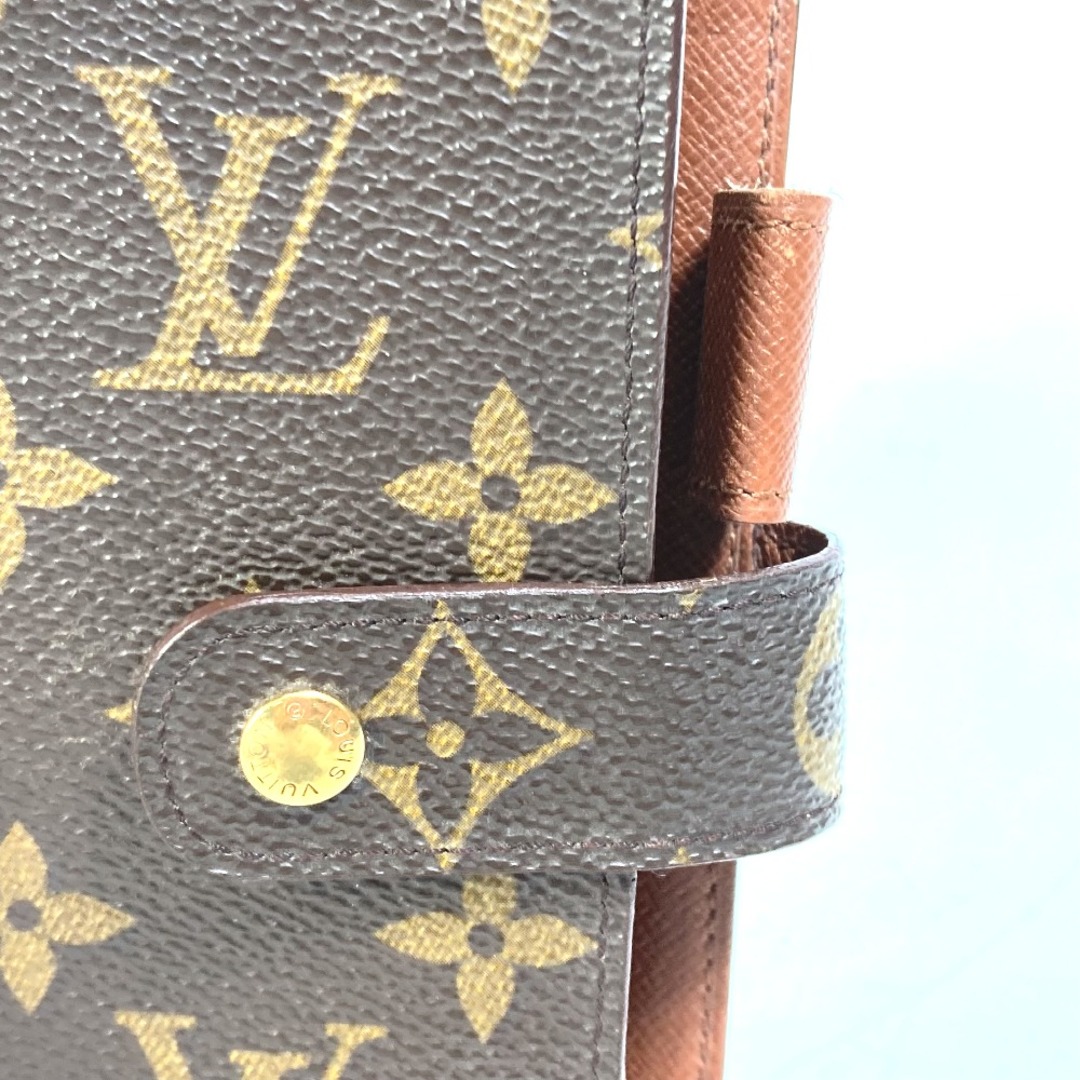 ルイヴィトン LOUIS VUITTON アジェンダMM R20004 モノグラム 6穴式 システム手帳 手帳カバー モノグラムキャンバス ブラウン