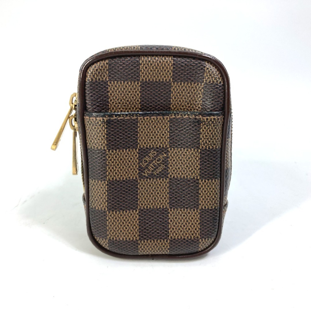 ルイヴィトン LOUIS VUITTON エテュイ オカピ PM N61738 ダミエ カバン ポーチ シガレット タバコ デジカメ ポーチ ダミエキャンバス エベヌ ブラウン