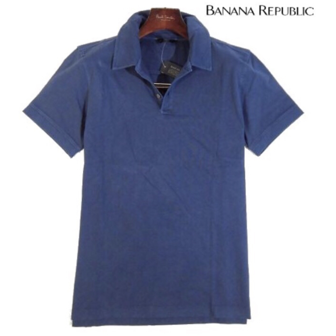 Banana Republic(バナナリパブリック)の【BANANA REPUBLIC】コットン100%半袖ポロシャツ・Lサイズ メンズのトップス(ポロシャツ)の商品写真