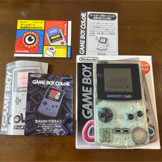 箱 取説 付き　GAME BOY Pocket スケルトン / クリア 海外版