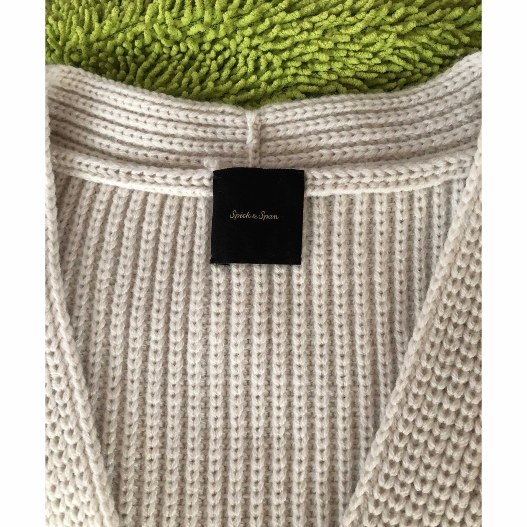 Spick & Span ☆ パールボタン畦ニットベスト Spick & Span ☆ パールボタン畦ニットベスト