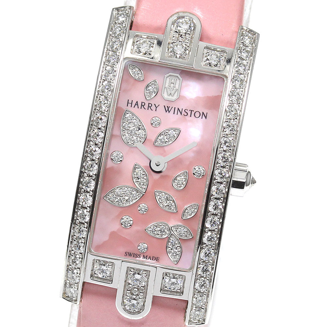 HARRY WINSTON(ハリーウィンストン)のハリーウィンストン HARRY WINSTON AVCQHM16 アヴェニューCミニ K18WG ダイヤベゼル クォーツ レディース _762573 レディースのファッション小物(腕時計)の商品写真