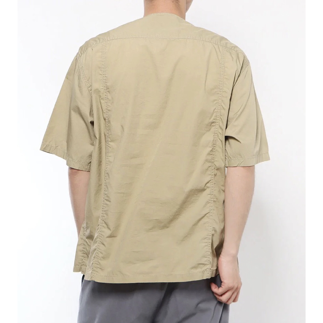coen(コーエン)の【coen/コーエン】COEN × SMITH'S ノーカラー 半袖シャツ・M メンズのトップス(シャツ)の商品写真