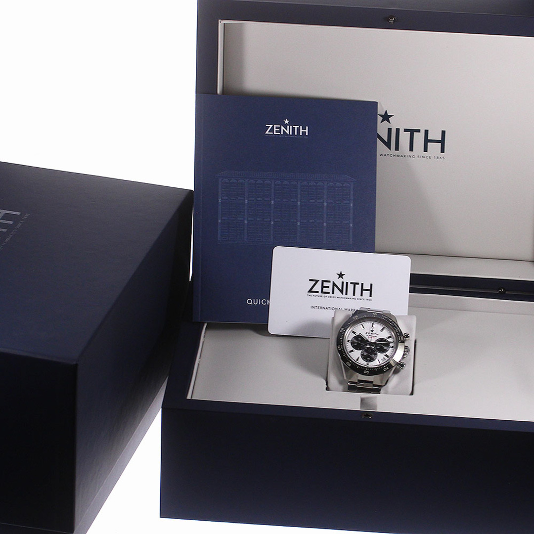 ゼニス ZENITH 03.3102.3600/02.M3100 クロノマスター スポーツ クロノグラフ 自動巻き メンズ 美品 箱・保証書付き_771672