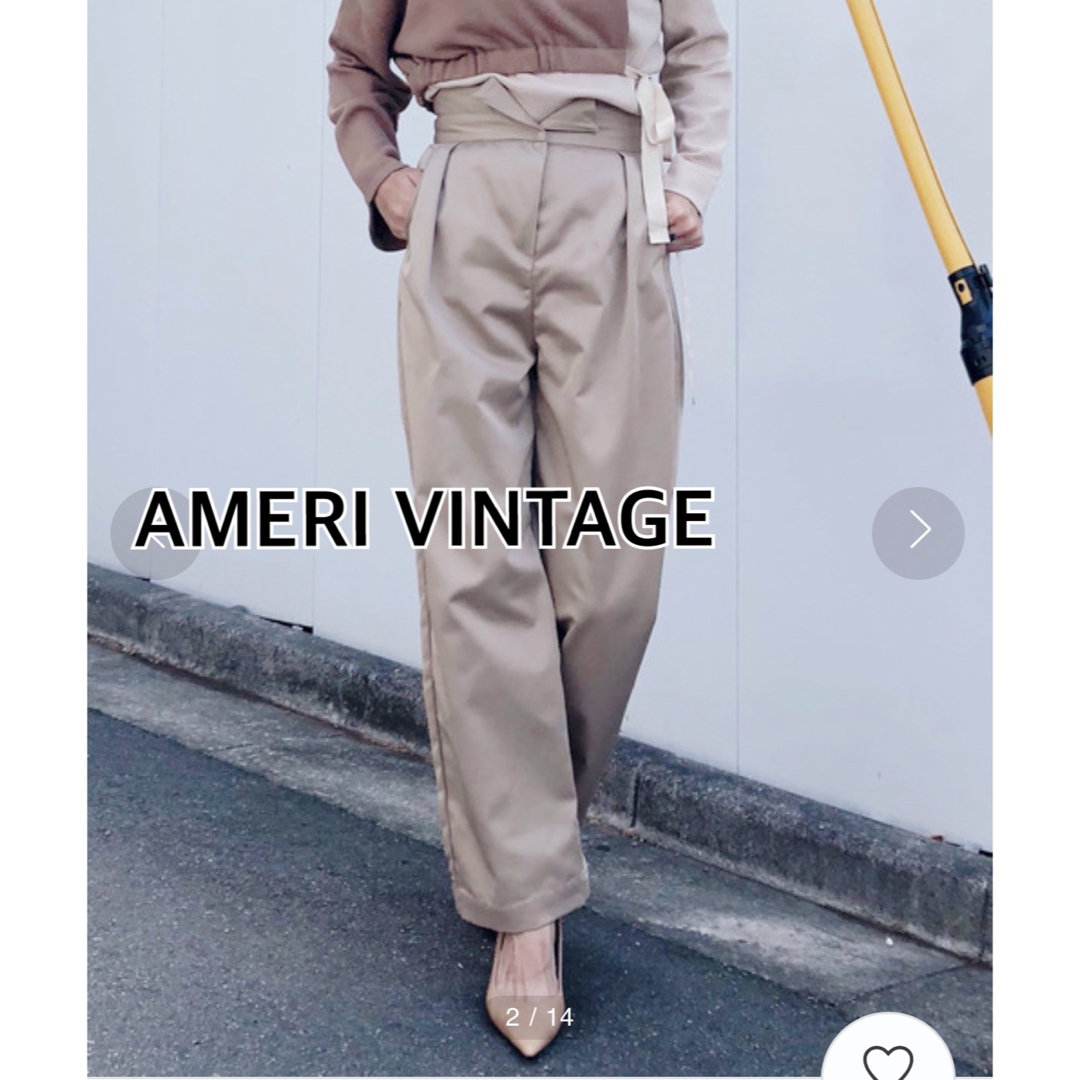 AMERI VINTAGEアメリヴィンテージ　オーバルチノパンツ★M ベージュ