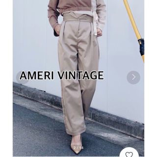 アメリヴィンテージ(Ameri VINTAGE)のAMERI VINTAGEアメリヴィンテージ　オーバルチノパンツ★M ベージュ(カジュアルパンツ)