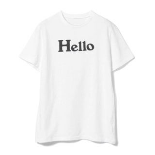 マディソンブルー(MADISONBLUE)のインポート ロゴ Tシャツ HELLO ハロー レディース 白 ホワイト(Tシャツ(半袖/袖なし))