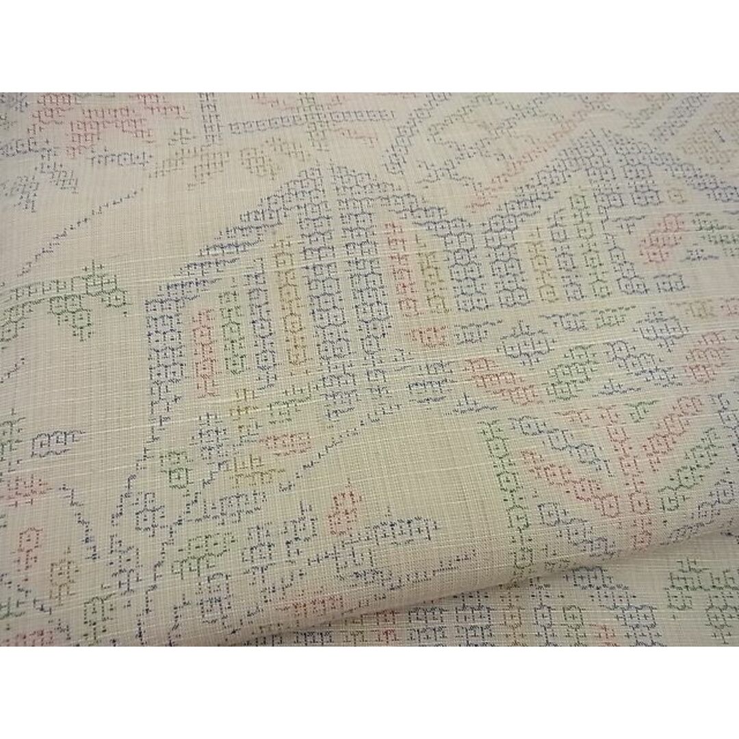 平和屋野田店□上質な白紬 100亀甲 籬花文 逸品 n-gh0956の通販 by
