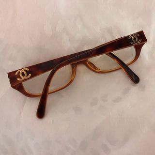 シャネル(CHANEL)の/ CHANEL べっこう柄 サングラス メガネ フレーム ブラウン 眼鏡(サングラス/メガネ)