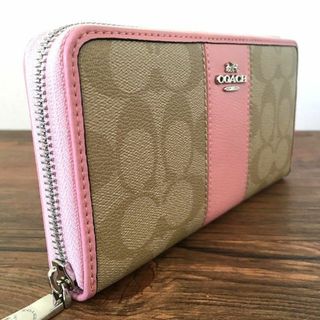 COACH - 未使用品 COACH ジップウォレット F52859 ピンク 279の通販 by ...