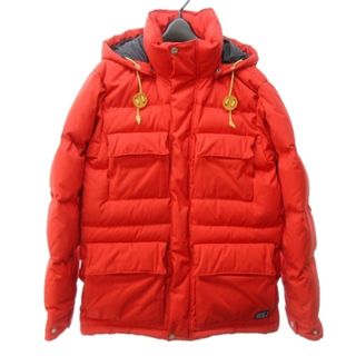 美品　HELLY HANSEN　ノルディック柄　ダウンジャケット　レッド　Ｌ