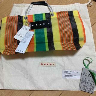 マルニ(Marni)のマルニ　マルニマーケット　ストライプバッグ(トートバッグ)