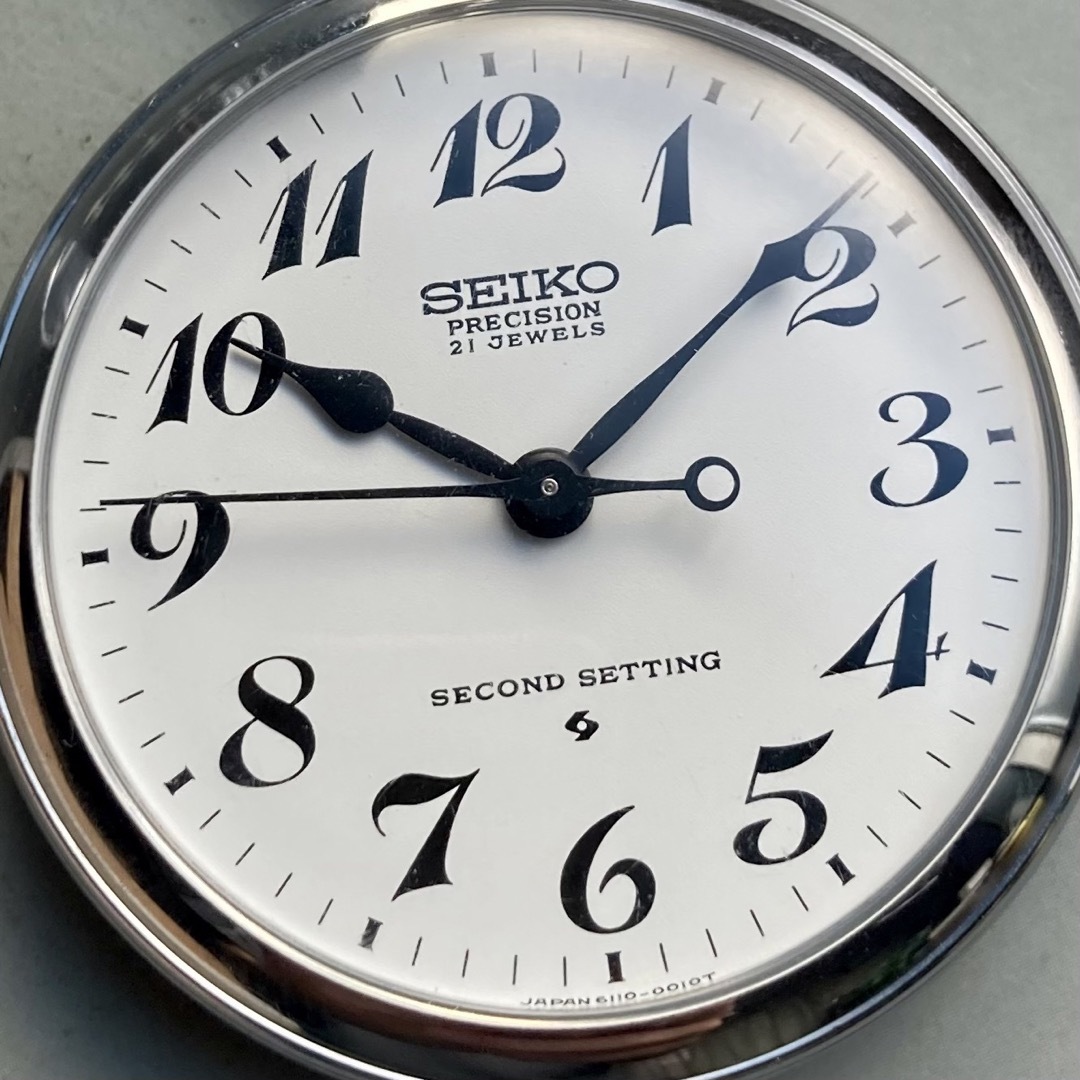 動作良好】セイコー SEIKO 懐中時計 1974年 手巻き 昭和49年 仙鉄 動作良好】セイコー SEIKO 懐中時計 1974年 手巻き 昭和49年 仙鉄