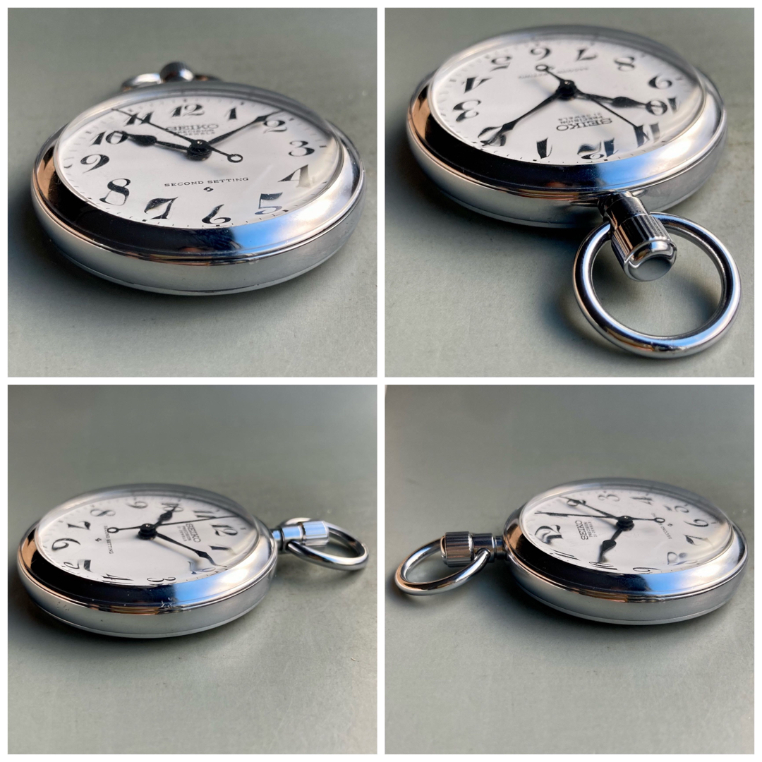 動作良好】セイコー SEIKO 懐中時計 1974年 手巻き 昭和49年 仙鉄 動作良好】セイコー SEIKO 懐中時計 1974年 手巻き 昭和49年 仙鉄