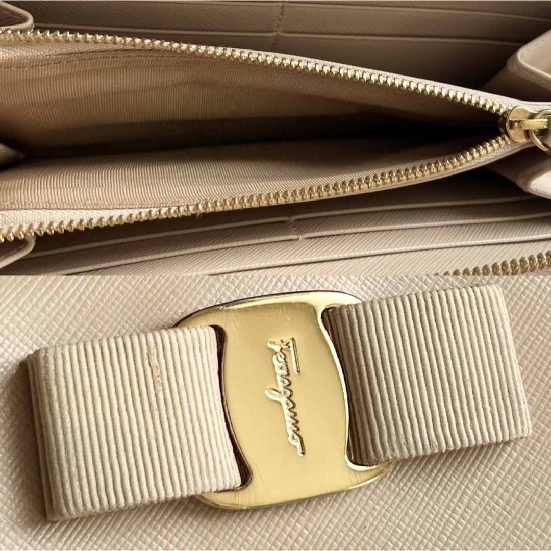 676 美品 Ferragamo サルヴァトーレフェラガモ L字 長財布