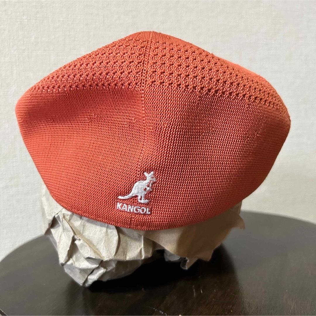 KANGOL(カンゴール)のKANGOLカンゴール 古着メッシュハンチング オレンジ サイズM 台湾製 メンズの帽子(ハンチング/ベレー帽)の商品写真
