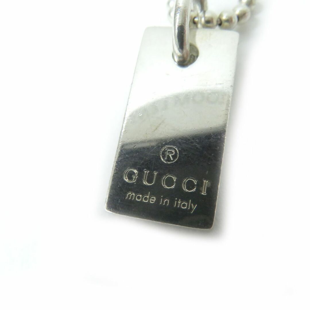 Gucci - 美品☆GUCCI グッチ タグプレート付 ボールチェーン SV925