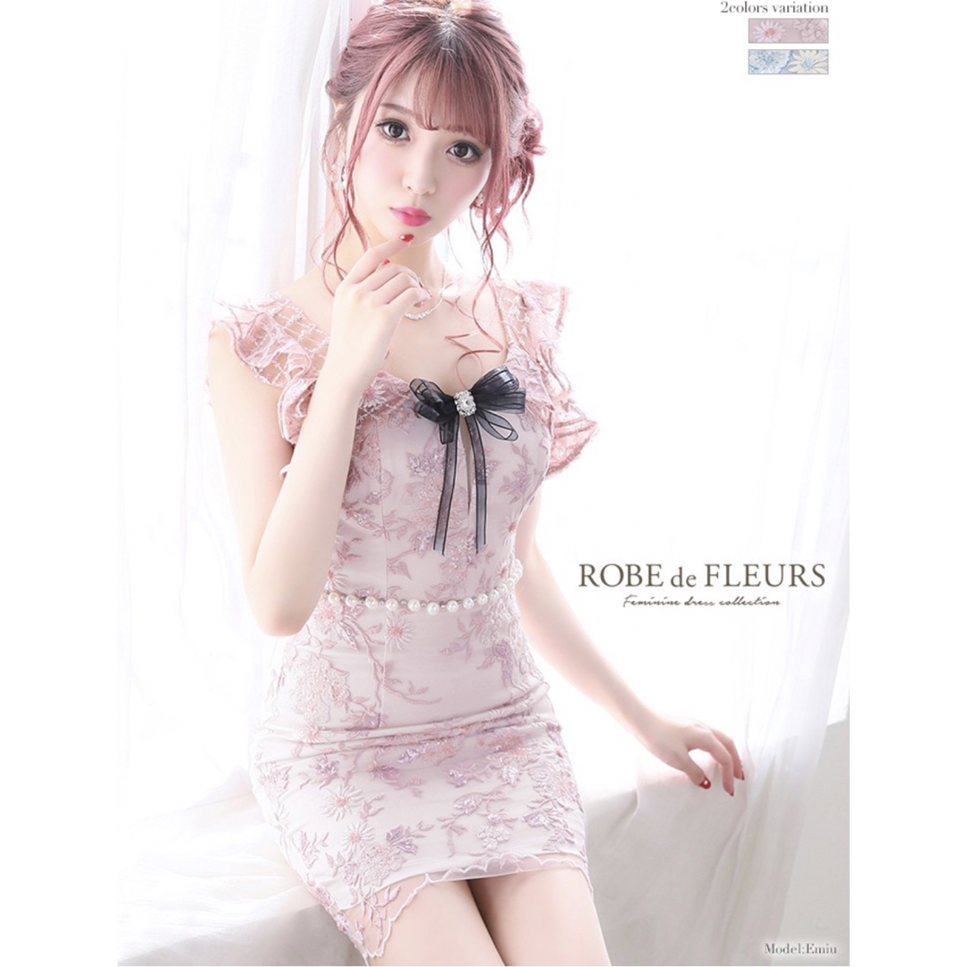 ROBE de FLEURSミニドレス