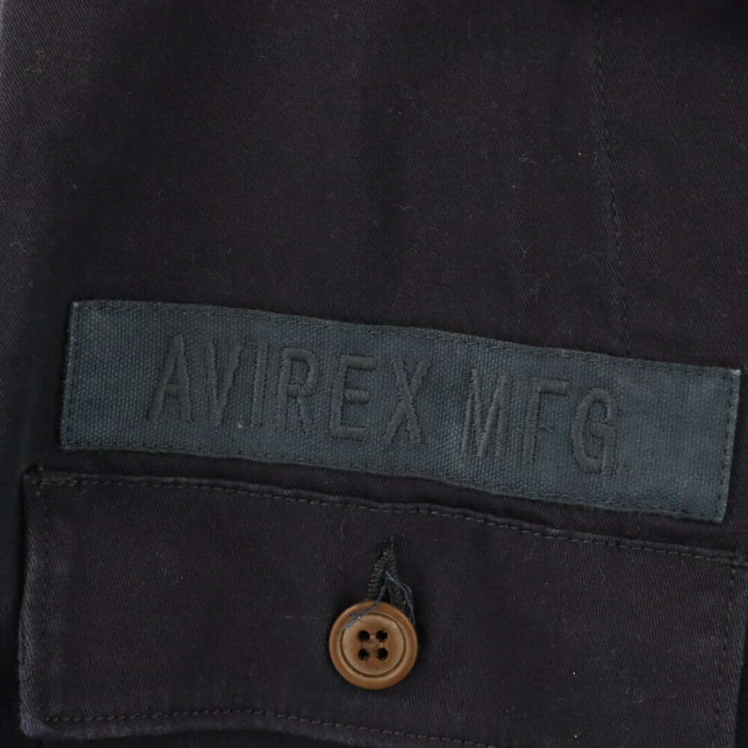 AVIREX(アヴィレックス)のAVIREX アヴィレックス U.S.A.F. 70th ANNIVERSARY L/S B.D.U. SHIRT アメリカ空軍70周年モデルミリタリー長袖シャツ ブラック 6175149 メンズのトップス(シャツ)の商品写真