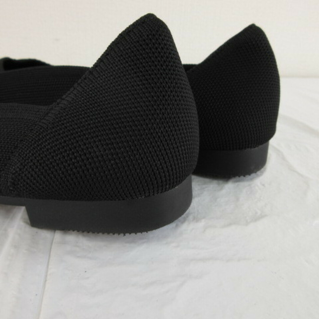 PLST(プラステ)のプラステ PLST フラットシューズ ポインテッドトゥ 黒 24.5 レディースの靴/シューズ(ハイヒール/パンプス)の商品写真