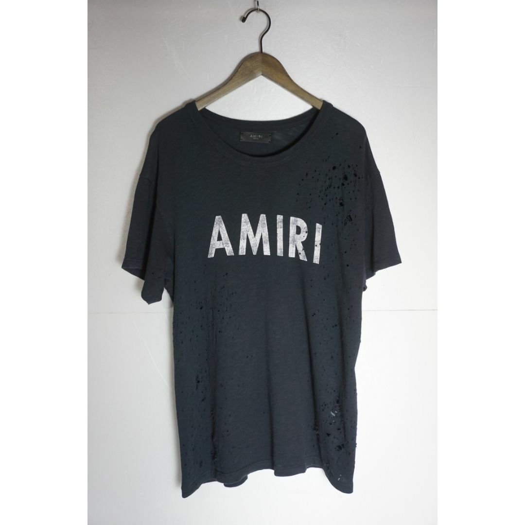 AMIRIアミリ ダメージ加工 ショットガン Tシャツ LL