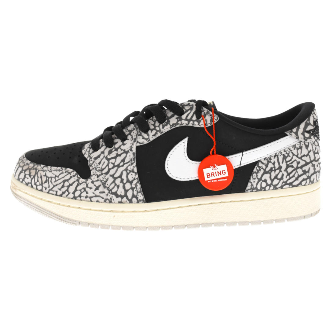 NIKE ナイキ AIR JORDAN 1 RETRO LOW OG BLACK CEMENT CZ0790-001 エア ジョーダン1 レトロ ロー ブラック セメント ローカットスニーカー グレー US9.5/27.5cm