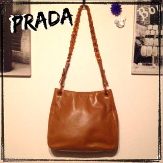 プラダ(PRADA)のPRADA キャメルカラーバッグ♡(ショルダーバッグ)