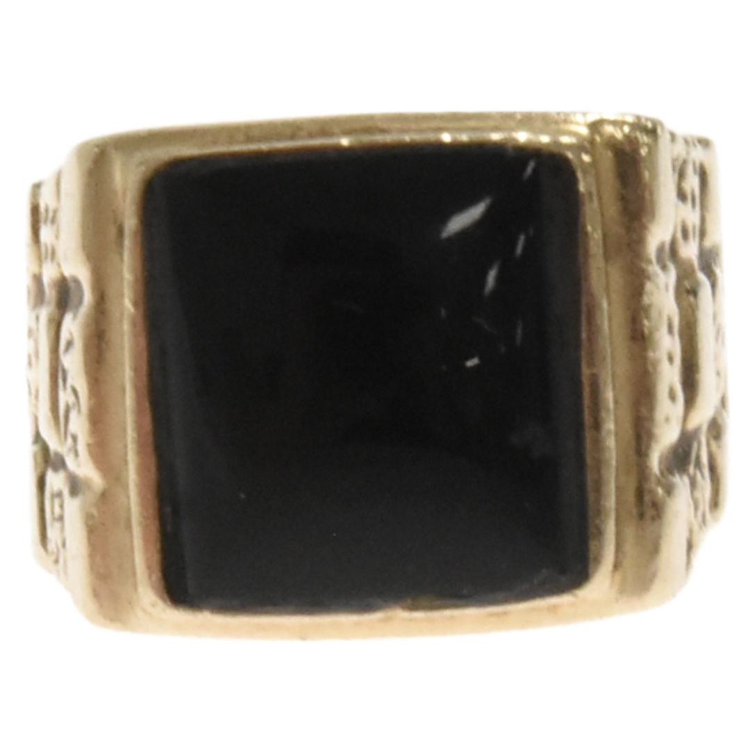 14k gold onyx ring 14金 オニキス リング　supreme