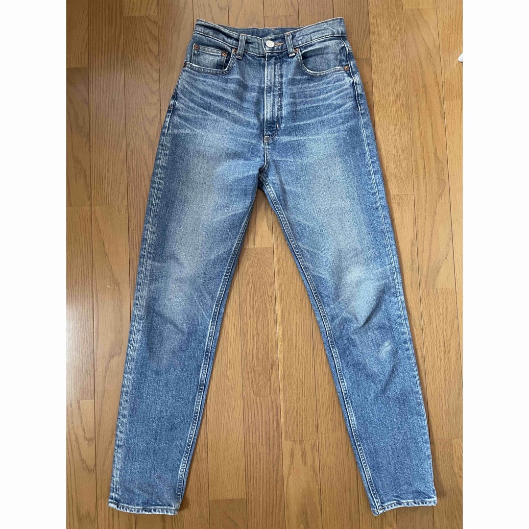 moussy(マウジー)のmoussy PLAIN JEANS STRAIGHT SLIM 25  レディースのパンツ(デニム/ジーンズ)の商品写真