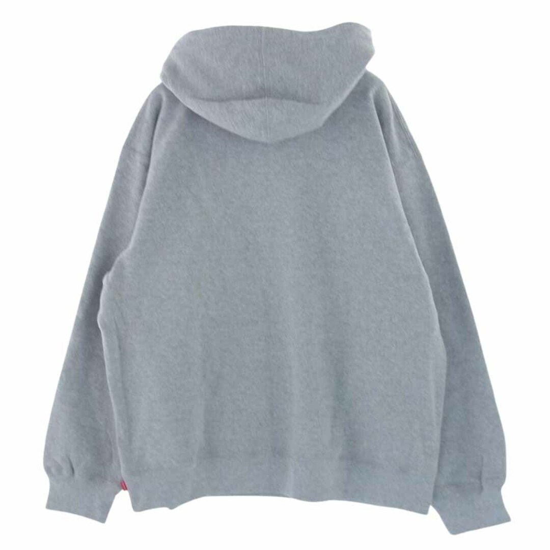 Supreme シュプリーム パーカー 22SS enamel small box hooded sweatshirt エナメル スモール ボックス ロゴ スウェット パーカー グレー系 L【新古品】【未使用】