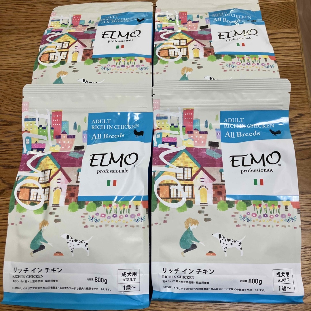 MELMO(メルモ)のELMO リッチインチキン　成犬用　800g✖️4 その他のペット用品(ペットフード)の商品写真